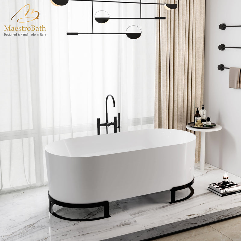 Elevate Luxury Freestanding Bathtub | White