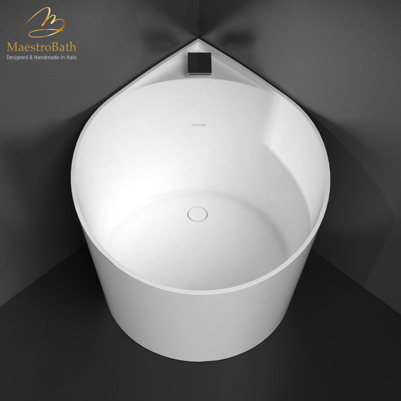 Modern Small Bathtub | White