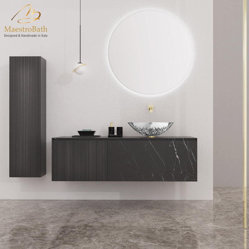 Cosmopolitan Luxury Wallmount Bathroom Vanity