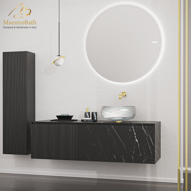 Cosmopolitan Luxury Wallmount Bathroom Vanity