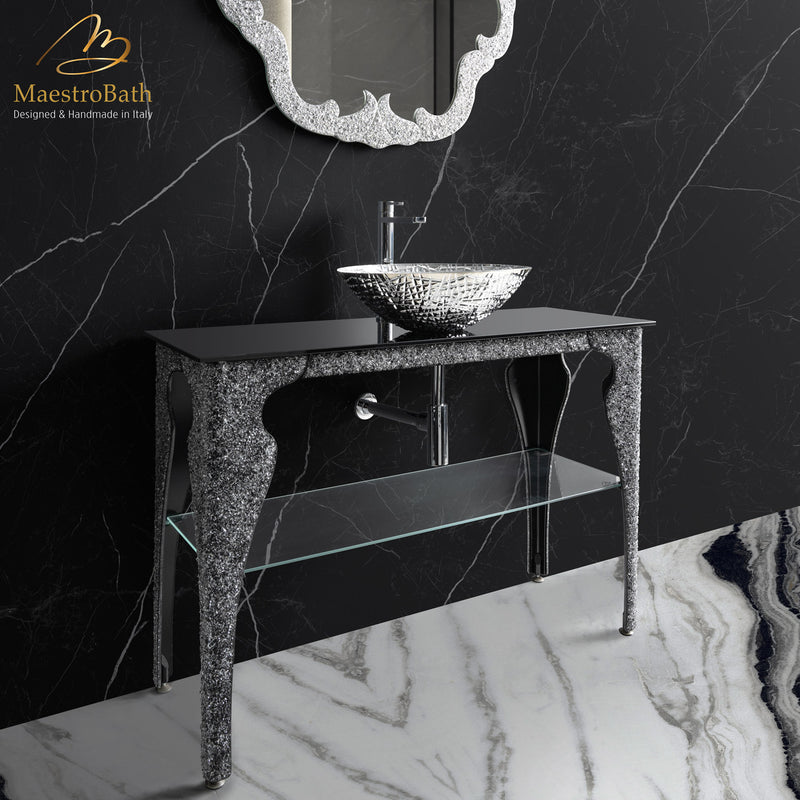 Black Crystal Bathroom Vanity